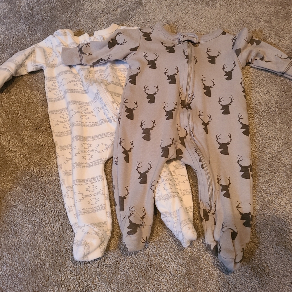 Yoga sprout footies 0-3mo